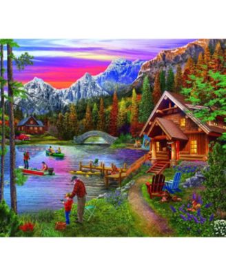 Stone Bridge Lake 300 piece Jigsaw Puzzle for Adults