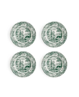 Heritage Green Italian Salad Plates, Set of 4