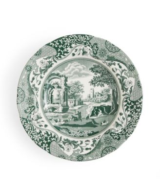 Heritage Green Italian Soup Plates, Set of 4