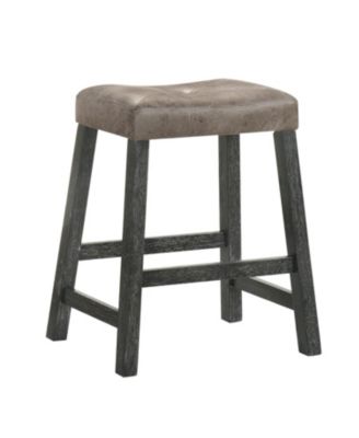 Rustic Backless Counter Stool Set of 2 - 25" Farmhouse Barstools
