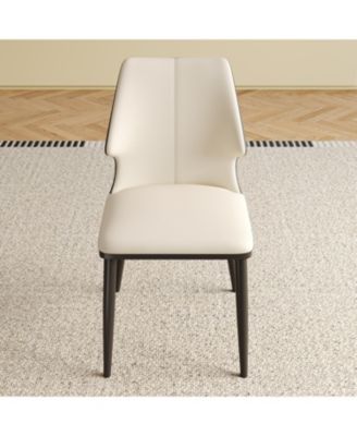 Modern Gray & White Dining Chairs