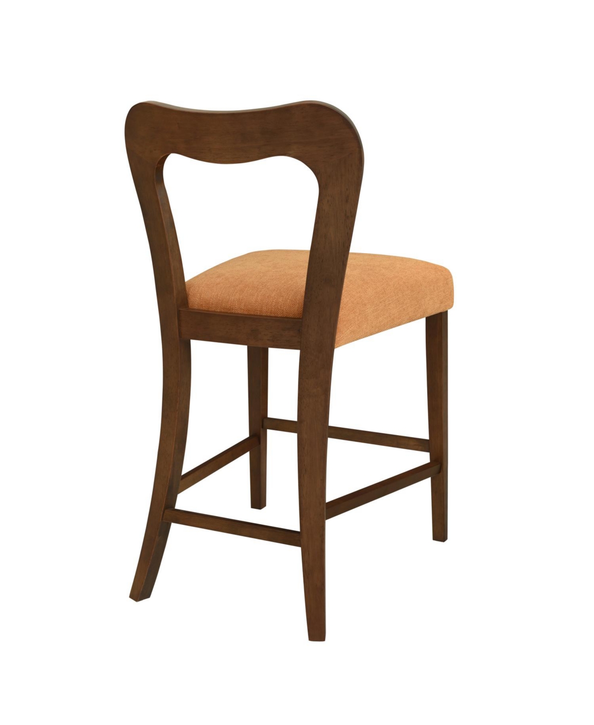 Streamdale Furniture Counter Stool Without Arm(walnut+caramel) Set of 2