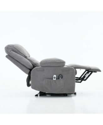 Remote-Controlled Heating and Massage Assistive Recliner for Seniors
