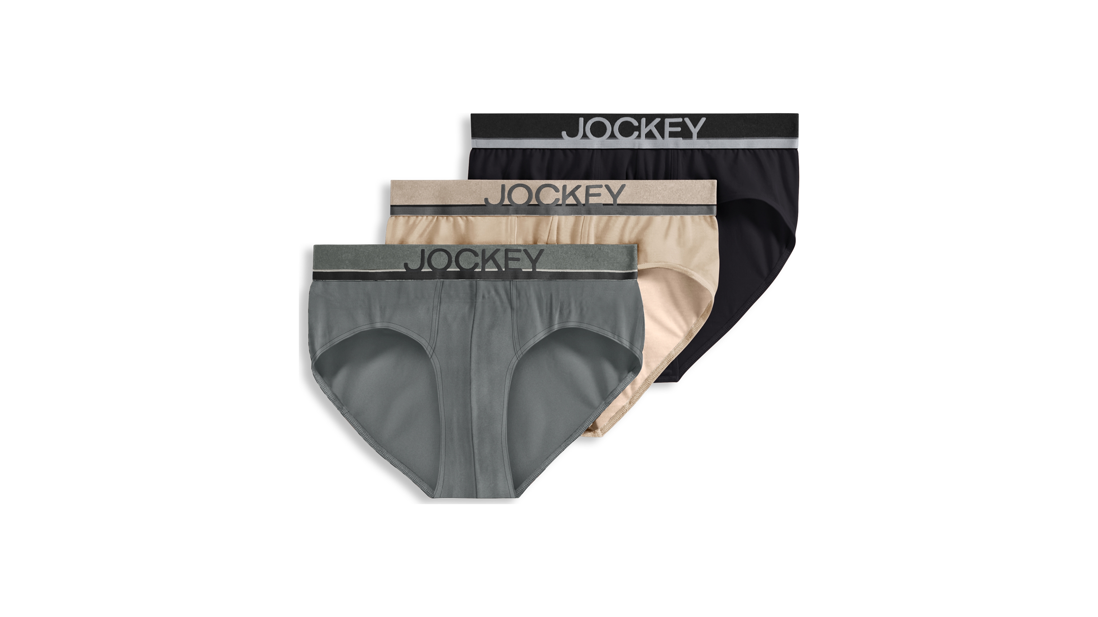 Jockey Men's Cotton-Stretch Briefs, Pack of 3