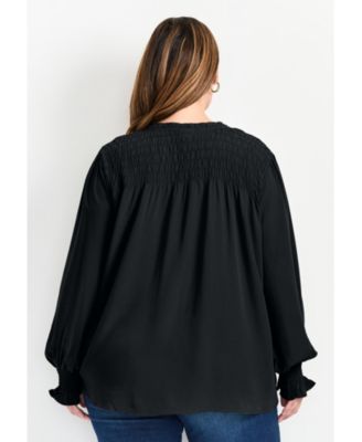 Women's Marcie Shirred Detail Blouse Tops