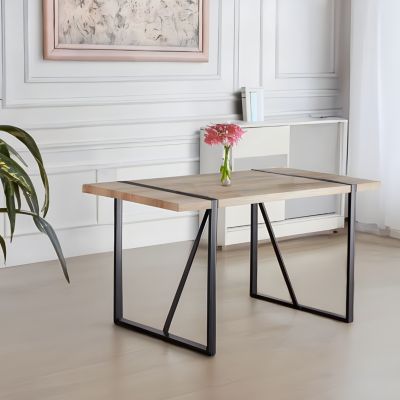 Industrial Wood Dining Table