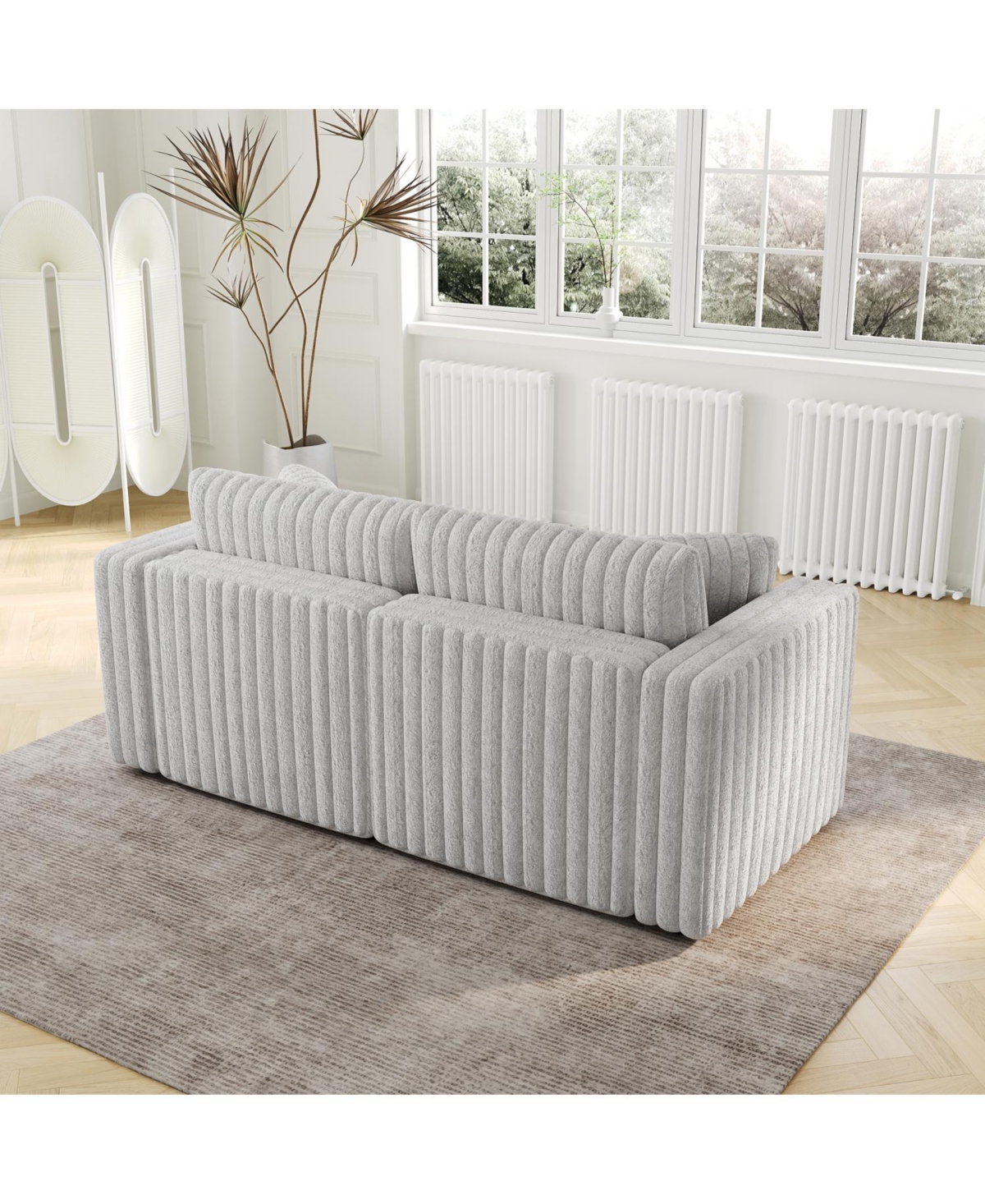 Streamdale 75.6" Light Gray Modular Sofa - Comfortable, Modern Design