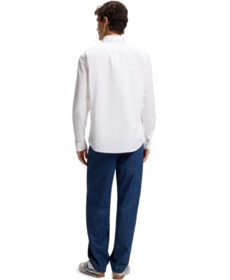 Men's Regular-Fit Stretch-Cotton Dobby Shirt