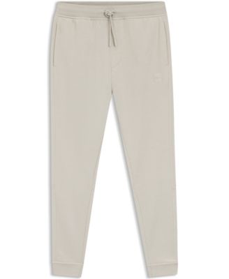 Men's Cotton-Terry Logo Patch Tracksuit Bottoms Pants