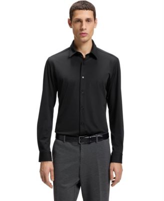 Men's Performance-Stretch Slim-Fit Dress Shirt