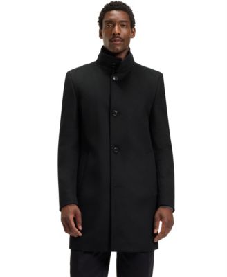 Men's Wool Cashmere Slim-Fit Coat