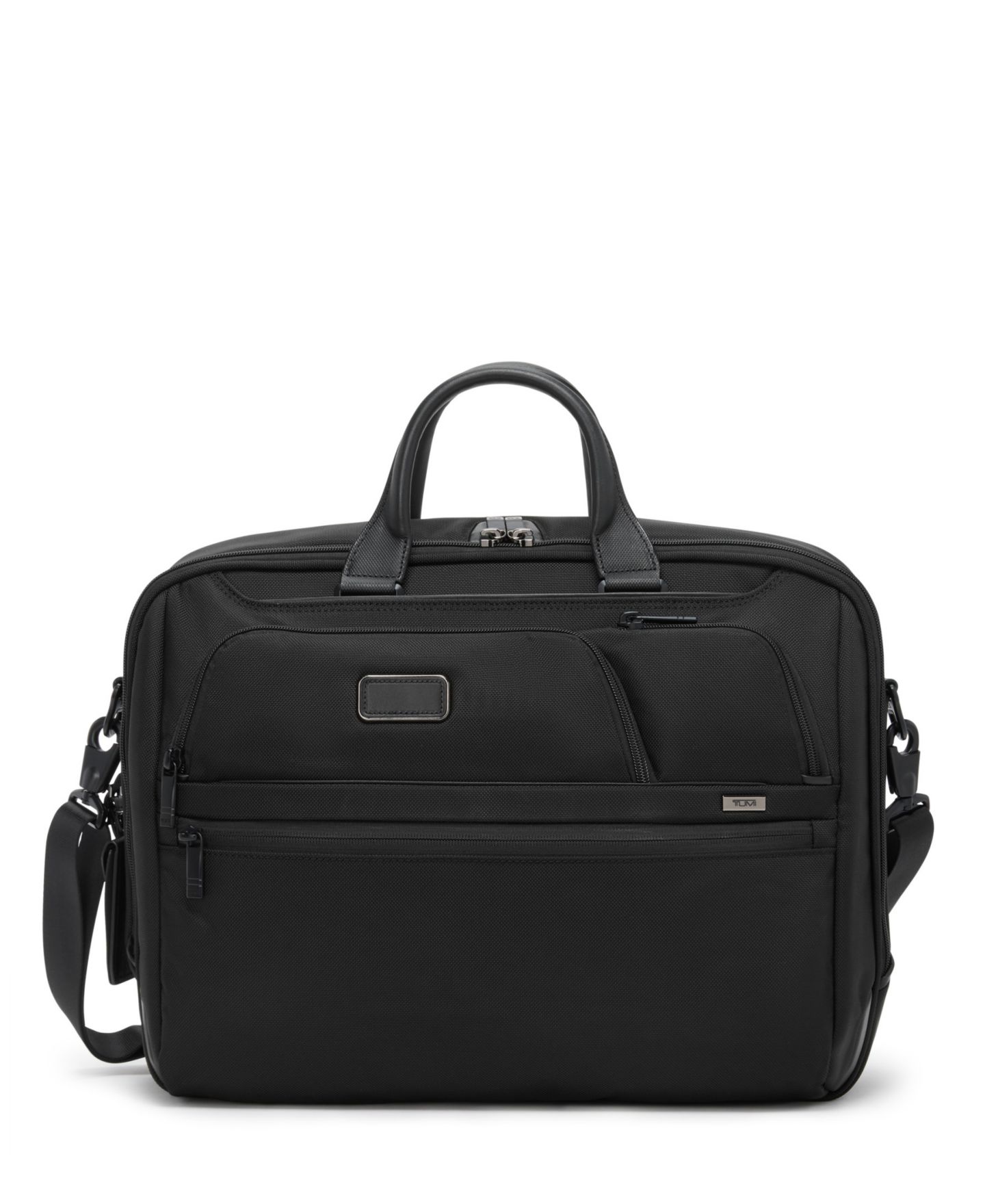 Сумка Tumi Alpha Large 17" Briefcase, цвет: Чёрный — фото 1