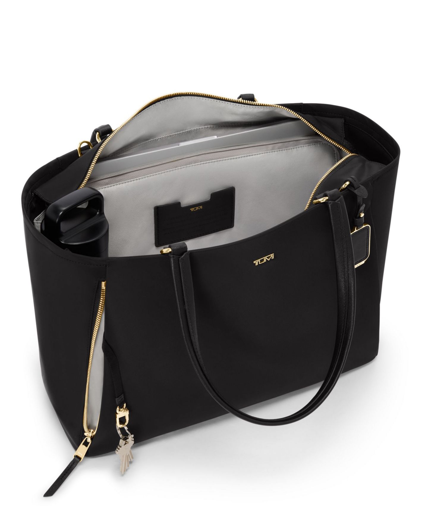 Сумка TUMI Voyageur Valetta Large Tote, цвет: Чёрный / Золотой — фото 2