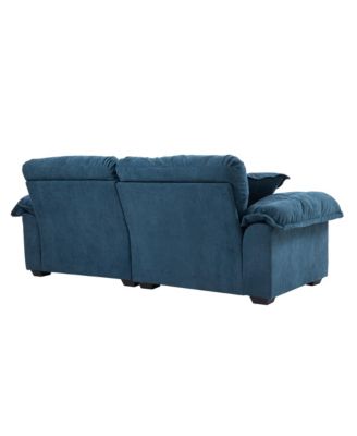 Streamdale Chenille Recliner Sofa with Pillows and Memory Foam