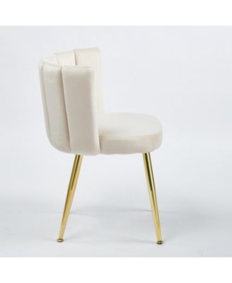 Mid-Century Dining Set with Glass Table Top (5 Pieces