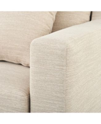 Streamdale  Furniture Mira Comfy 3-Seat Sofa with Wooden Legs, Modern Style for Living Room or Study