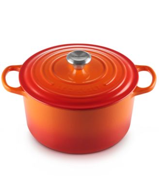 Signature Enameled Cast Iron 6.5-Quart Deep Round Dutch Oven