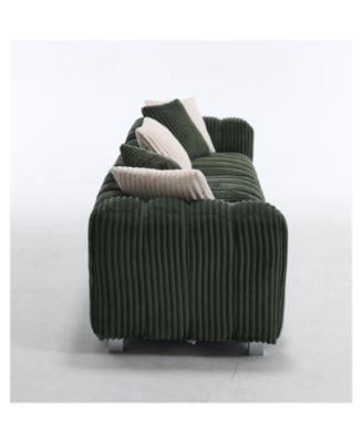 114" Corduroy Three-Seater Sofa & Durable