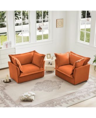 Set of 2 Slipcovered Armchairs