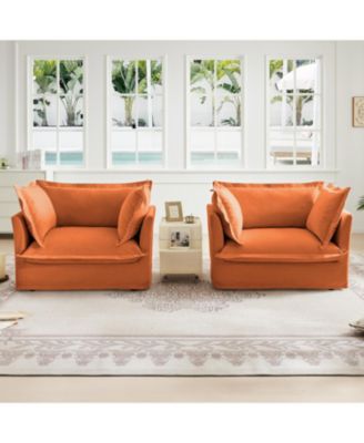 Set of 2 Slipcovered Armchairs