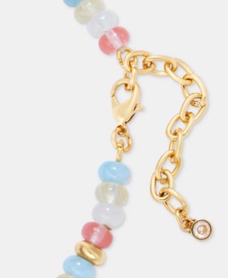 Sea Charm Beaded Statement Necklace, 16" + 3" extender