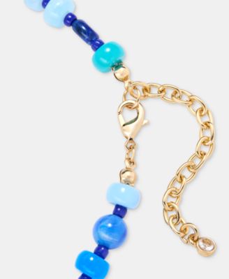 Beaded Shell Pendant Necklace, 16" + 2" extender