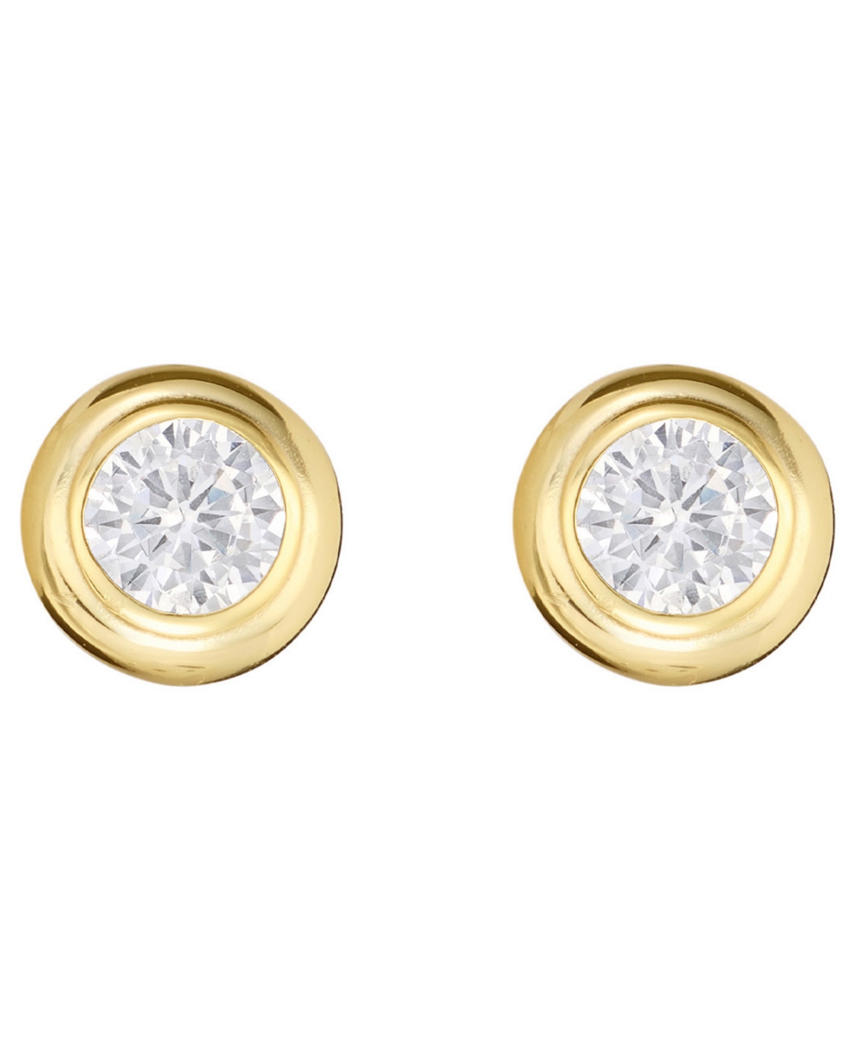Macy's Cubic Zirconia Bezel Stud Earrings