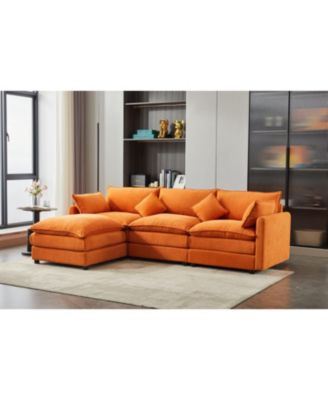 Modular 3-Seater L-Shaped Sectional Sofa