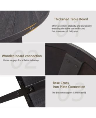 Streamdale 47.3" Round Dining Set with 4 Chairs