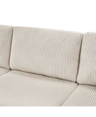 Oversized U-Shaped Sectional Sofa with Chaise Lounge.