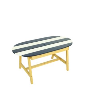 Streamdale Naturally Playful Kids Picnic Table with Umbrella, Indoor/Outdoor Toys-Dark Blue