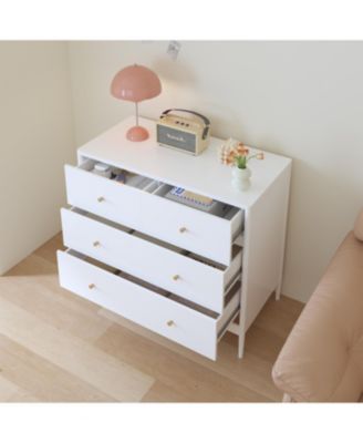 Streamdale White 4-Drawer Kids Dresser - Toddler Bedroom/Nursery Storage