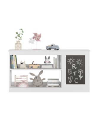 Streamdale Kids Bookshelf Toy Storage Cabinet Chalkboard - White Organizer