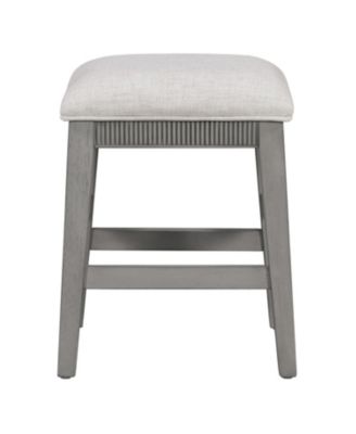 4-Piece Retro Dining Table Set with 3 Storage Drawers (Light Grey)