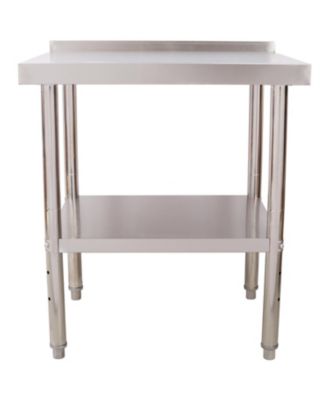 Stainless Steel Prep Table 30x24x35.5" w/ Backsplash