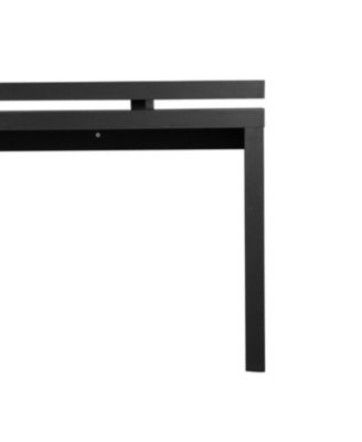 60" Black Farmhouse Console Table - Retro Entryway/Sofa Table