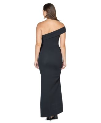 Women's Formal One Shoulder Rouched Mermaid Maxi Dress
