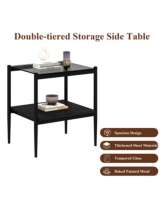 Gray Glass Coffee & End Table Set - Modern Living Room Tables