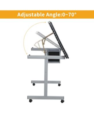  Adjustable Art/Drafting Desk with Drawers & Wheels
