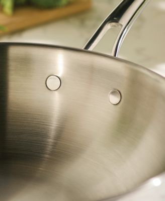 EverLast Stainless Steel 12.5" Tri-Ply Clad Stir Fry Pan