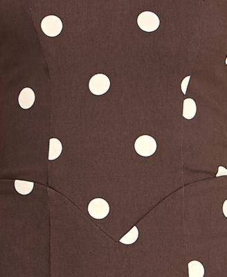 Juniors' Sweetheart Halter Neck Slim Midi Dress