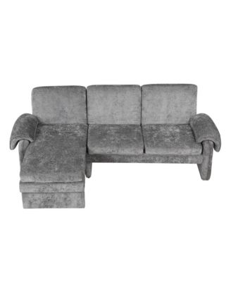 Streamdale 94" Convertible Futon Sofa Bed Chaise & Pillows