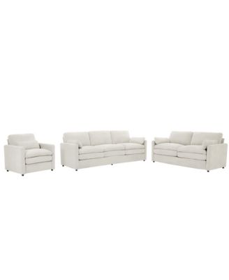 Cozy Upholstered Cloud Sofa Set