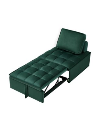 Sleeper Sofa Bed with Adjustable Backrest (GREEN