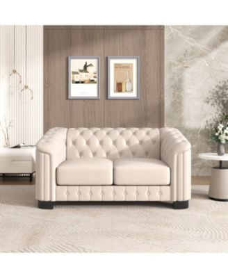 64.3" Velvet Loveseat Sofa