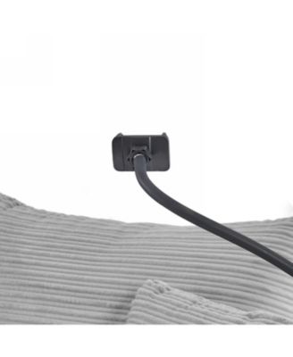 Modern Sofa Couch w/ Ottoman USB Cup Holders