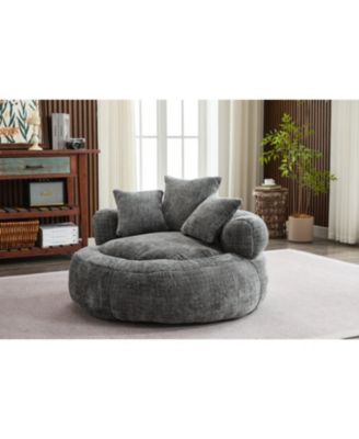Foam Bean Bag Chair - Soft Chenille Cover