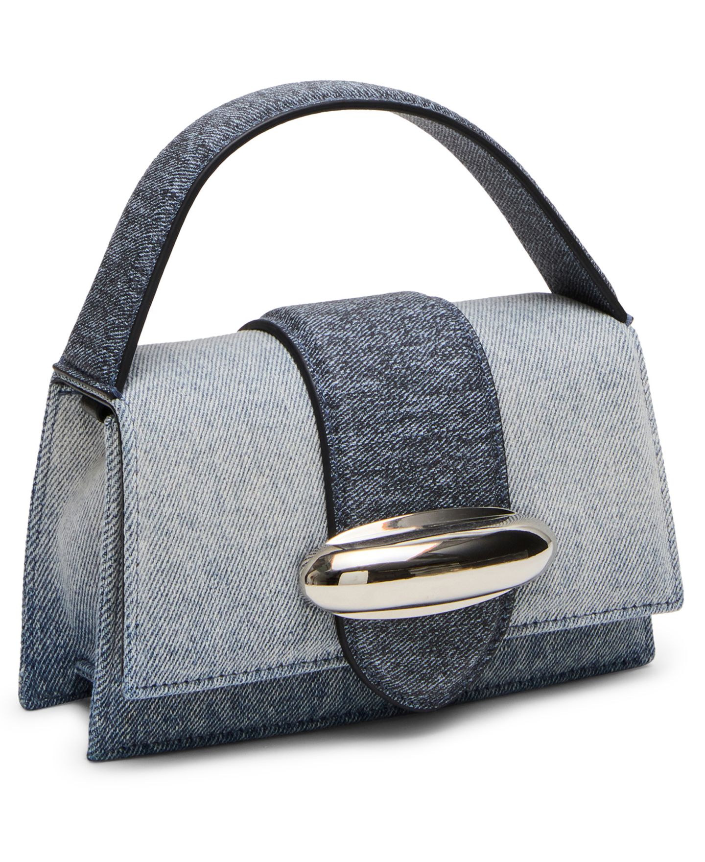 Женская сумка Steve Madden Bmishell Top Handle Satchel, цвет: Джинсовый — фото 4