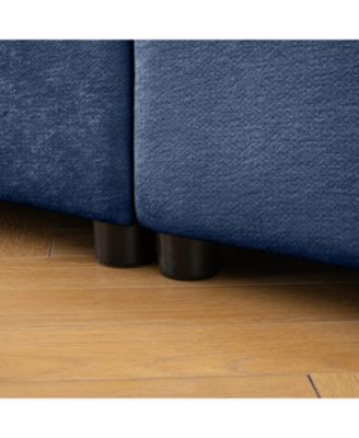 Chenille 2-Seater Sofa w/ Storage