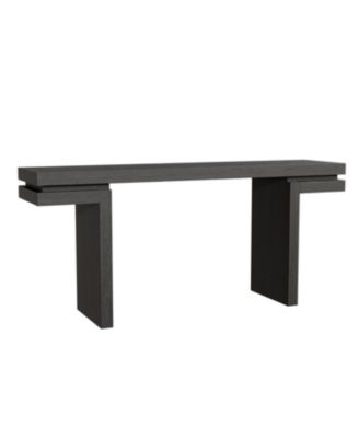 66" Wide Wood Console Table - Sofa/Entryway - Black